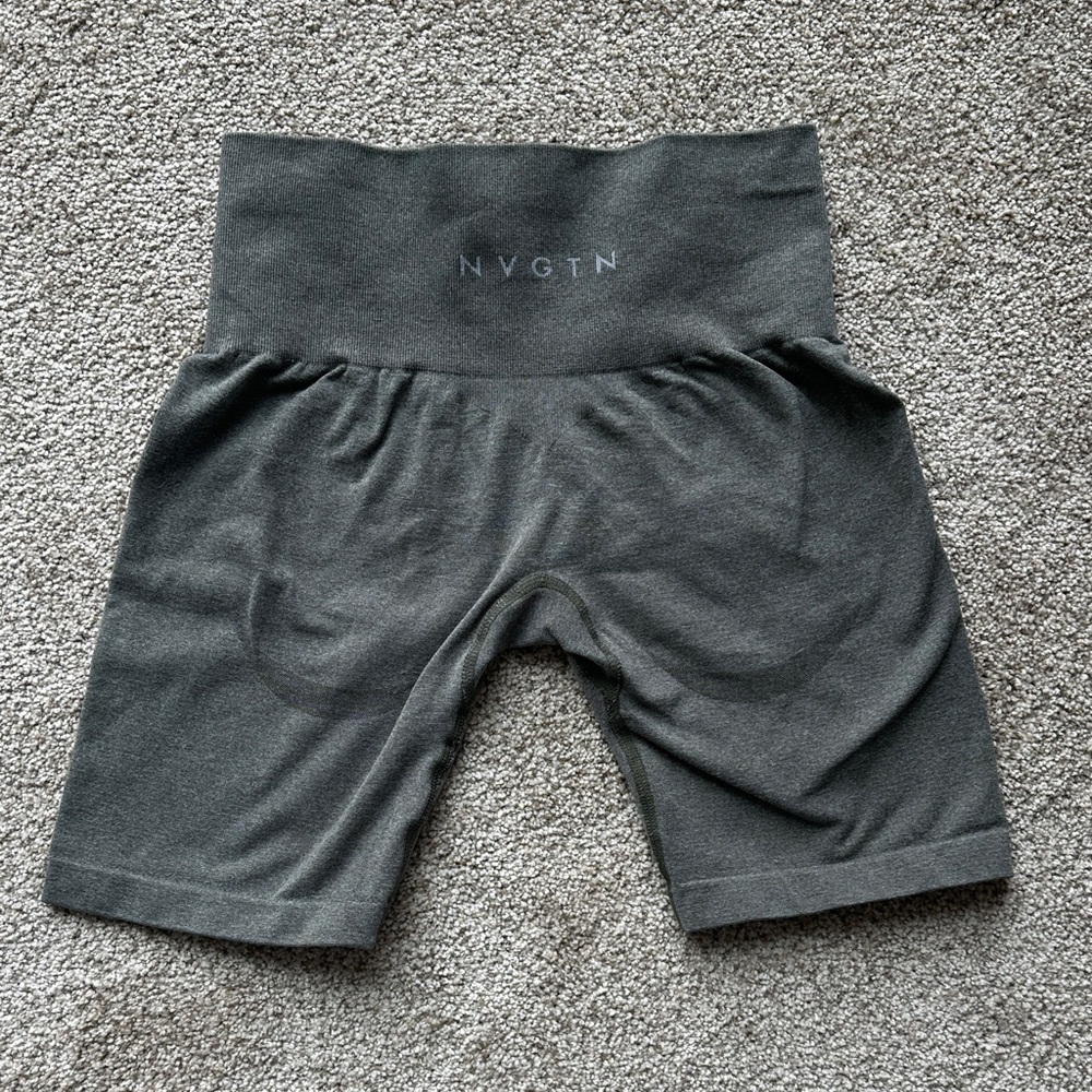 NVGTN Green Contour Shorts